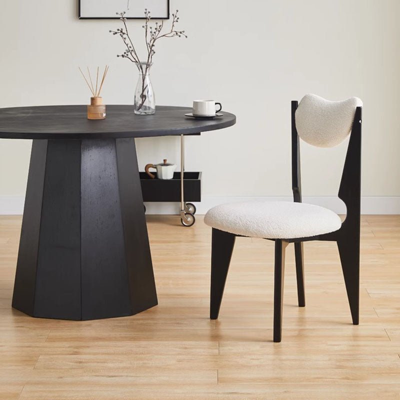 Molan Dining Chair, White Boucle - Miola