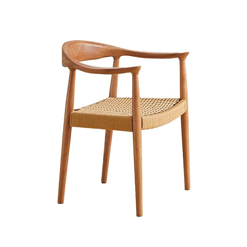Abiram Rattan Dining Chair, Solid Wood - Miola
