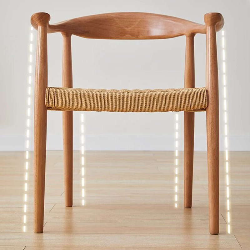 Abiram Rattan Dining Chair, Solid Wood - Miola