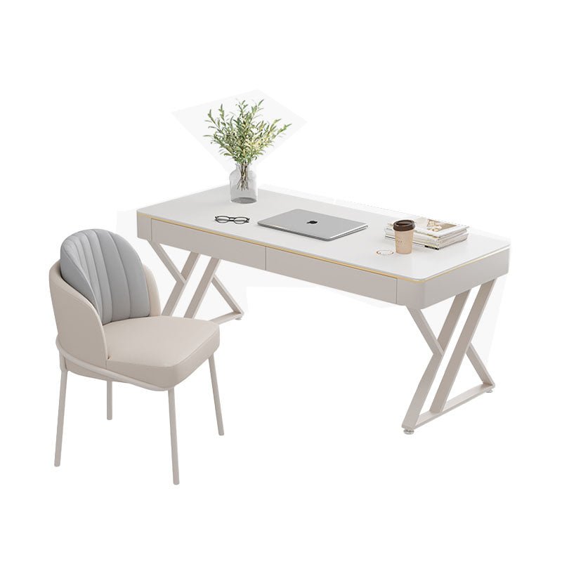 Versa Small Office Desk, Sintered Stone - Miola
