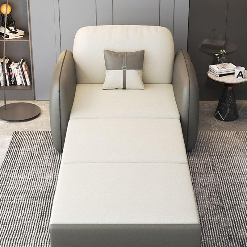 Caio Single Sofa Bed, Leathaire - Miola