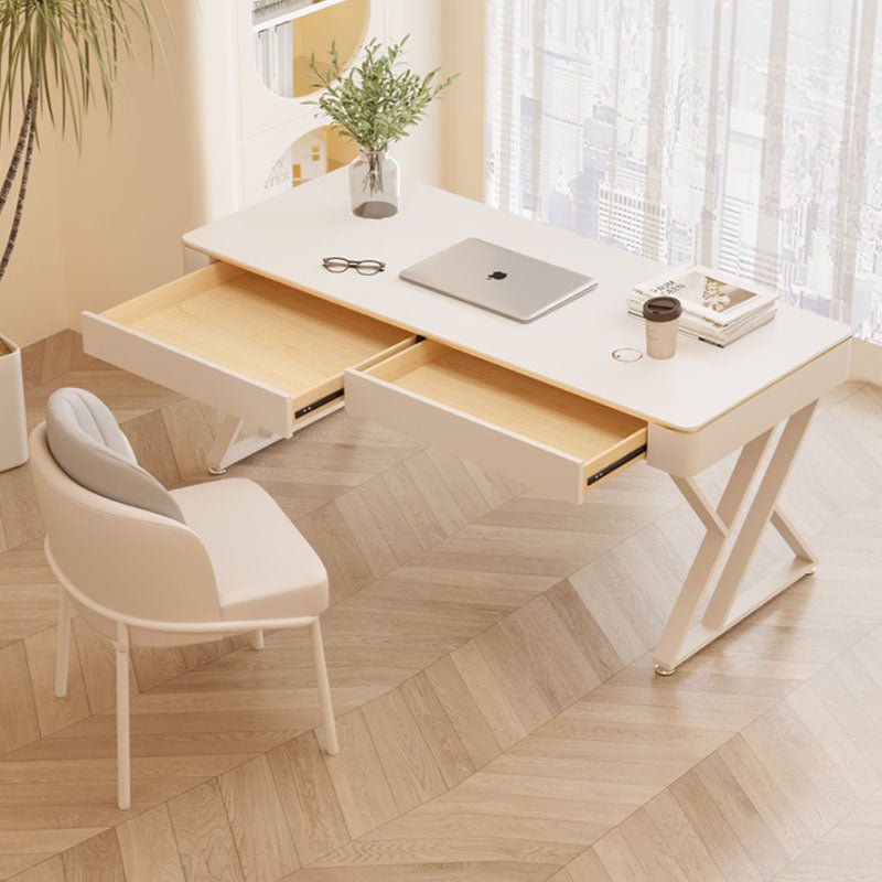 Versa Small Office Desk, Sintered Stone - Miola