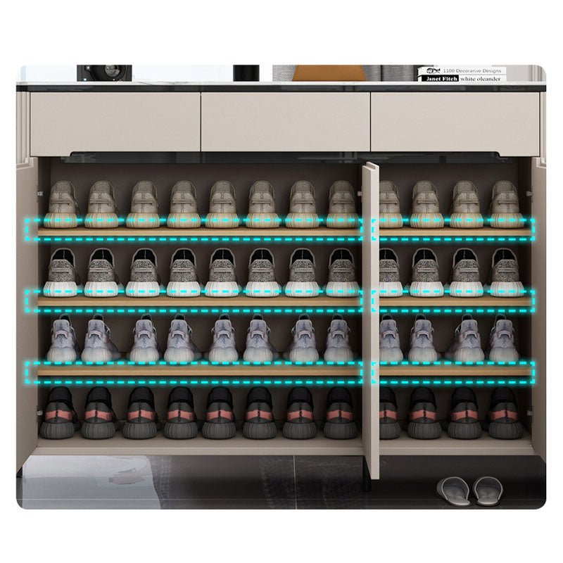 Samantha Shoe Storage, Off White - Miola