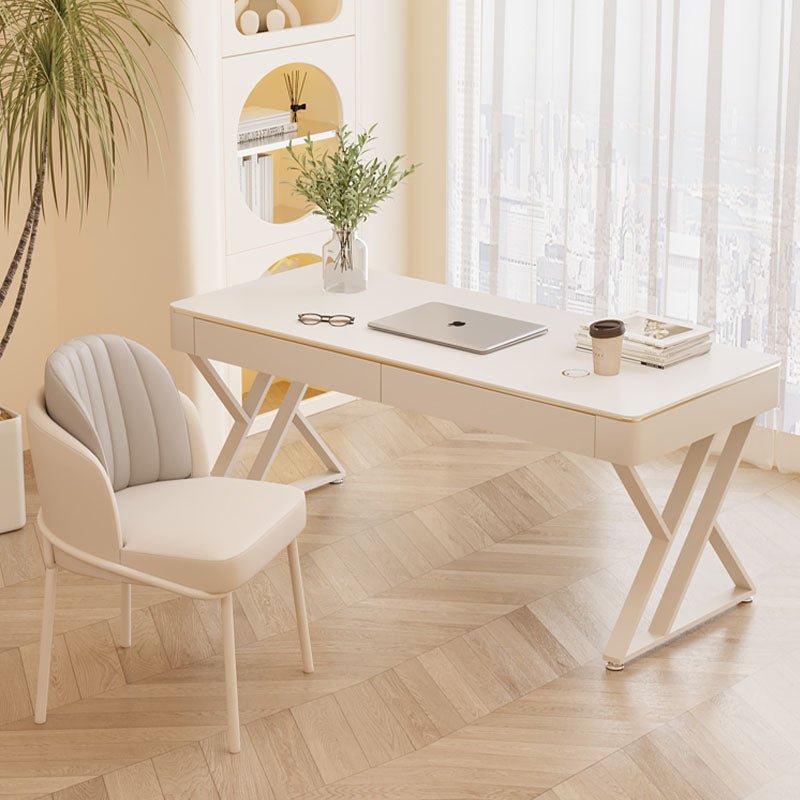 Versa Small Office Desk, Sintered Stone - Miola