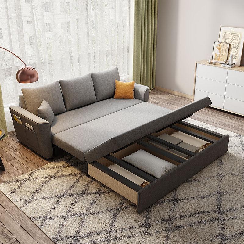 Gertrude Sofa Bed Single Seater, Two Seater, Linen - Miola