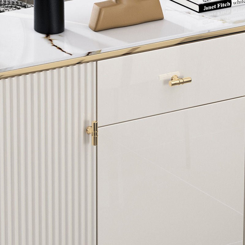 Drake Shoe Storage, White & Gold - Miola