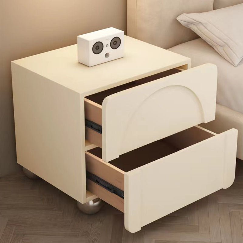 Niomi Bedside Table, Cream - Miola