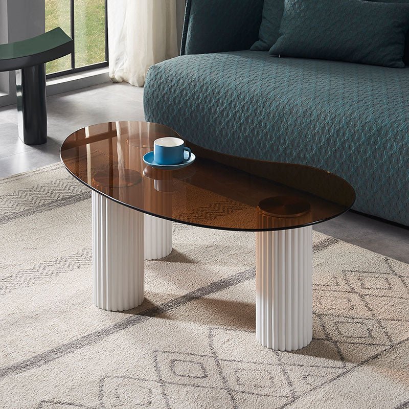 Lunar Coffee Table, Glass - Miola