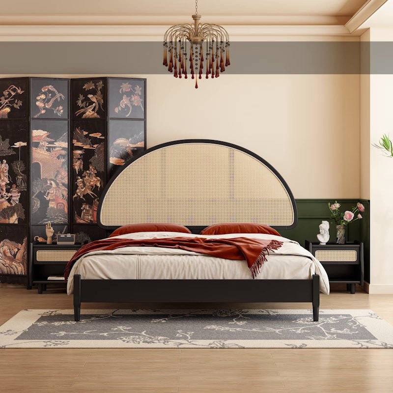 Heather King Size / Super King Size Bed, Rattan - Miola
