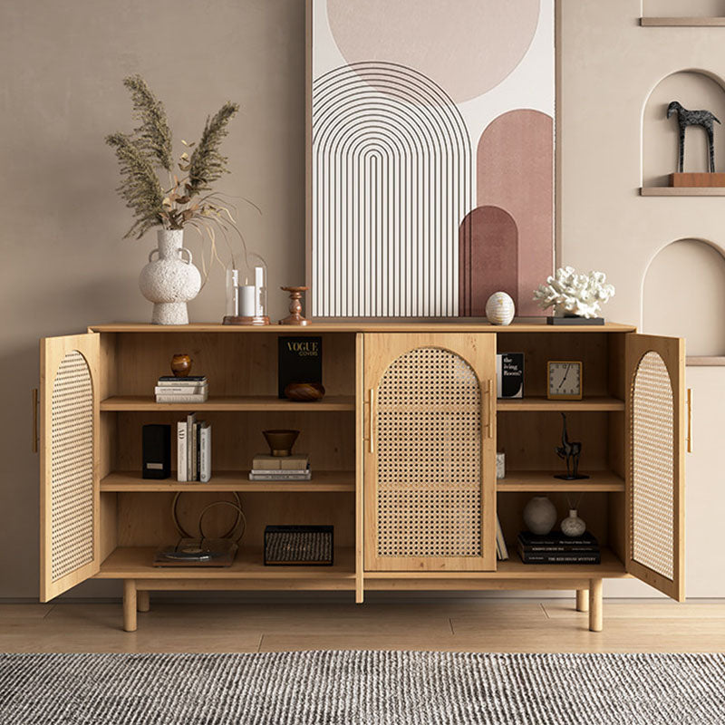 Celeste Rattan Sideboard, Pine Wood