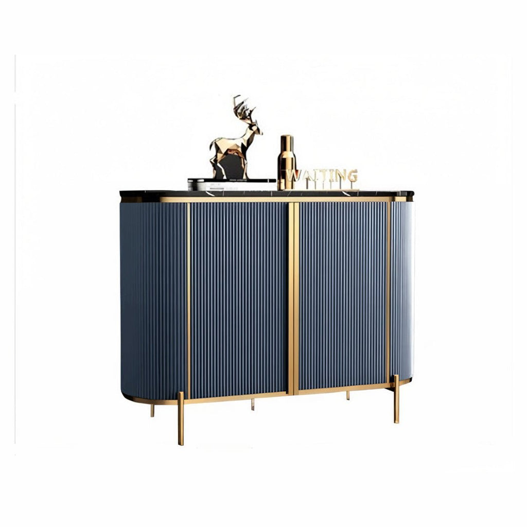 Elec Sideboard, Green & Gold - Miola