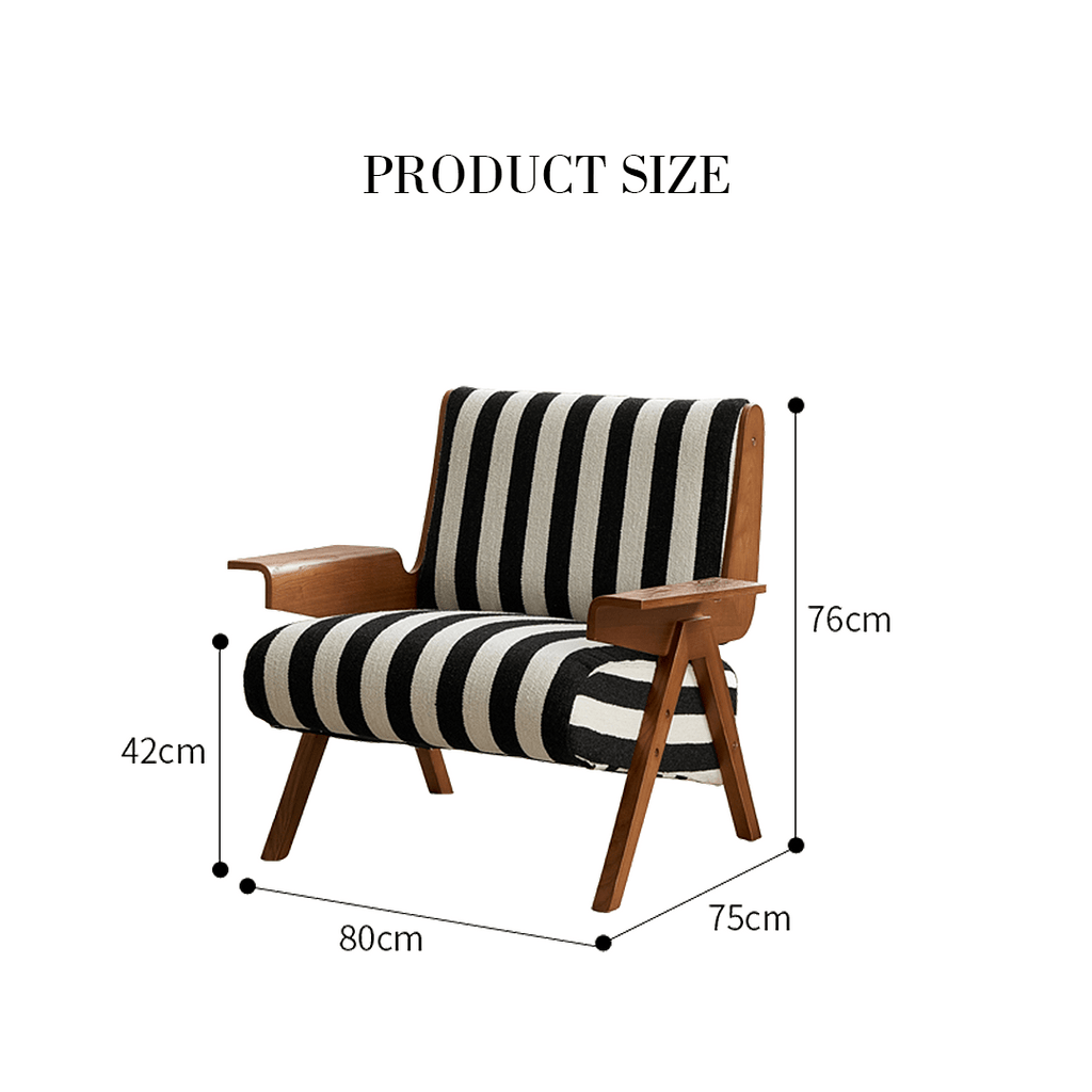 Alba Armchair Vintage, Armchair With Wood, Solid Wood - Miola