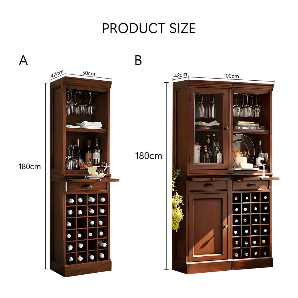 Ivanna Wine Cabinet, Wine Rack, Wood - Miola