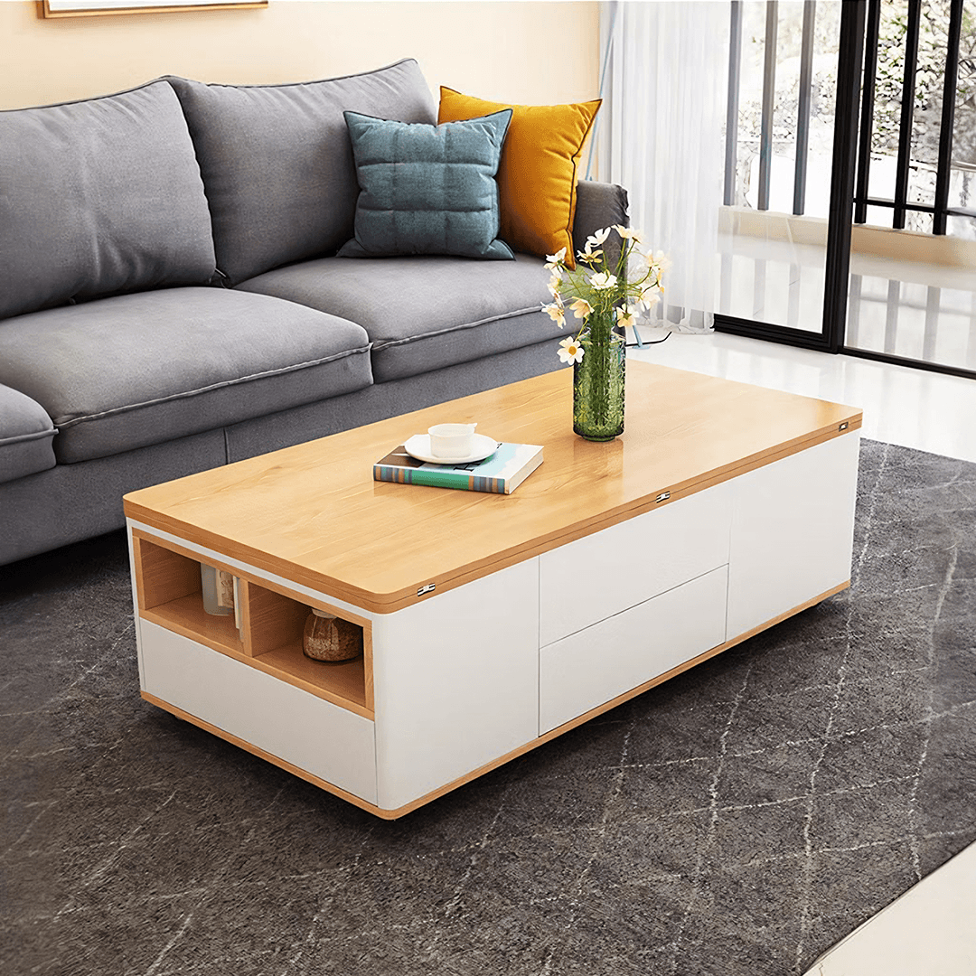 Ruby Lift Top Coffee Table, Multi - Functional Foldable Coffee Table - Miola