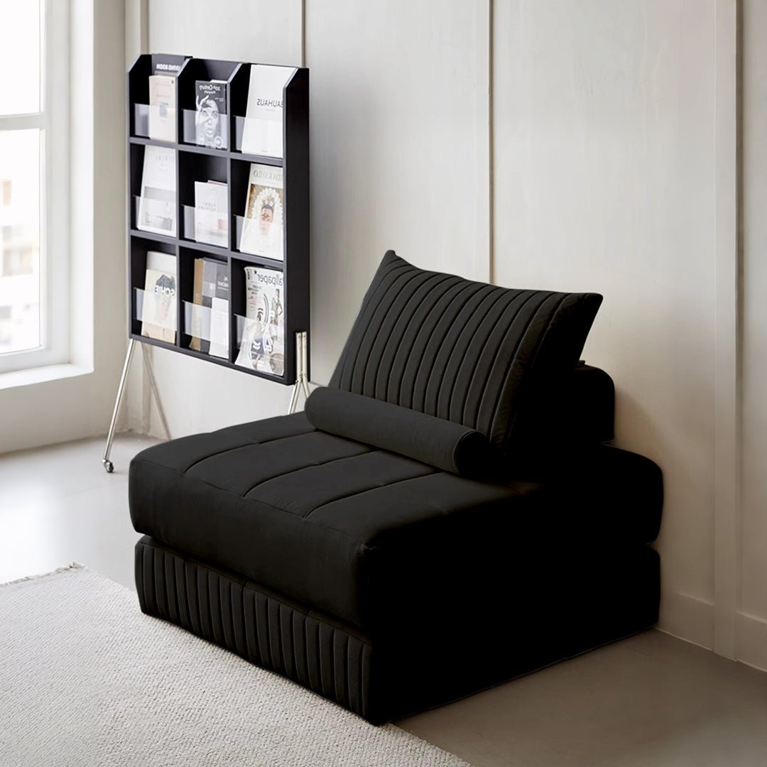 Thorne Lazy Sofa Bed, Single Sofa Bed, Leathaire - Miola