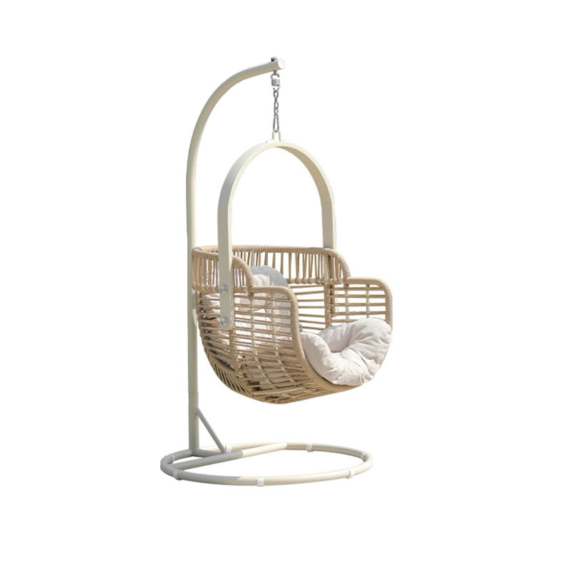 Galilea Rattan Garden Hanging Egg Chair with Stand