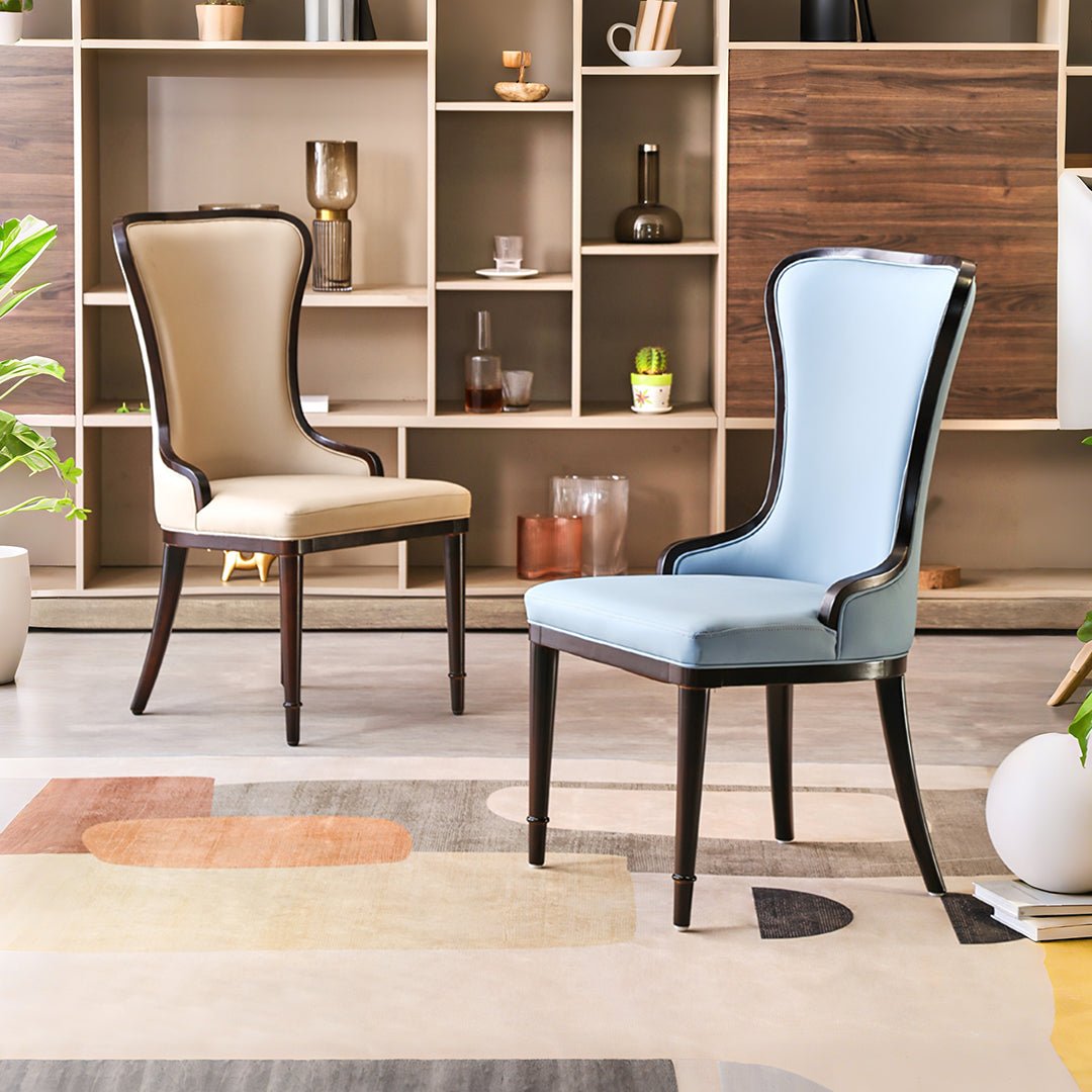Inoue High Back Dining Chair, Leather - Miola