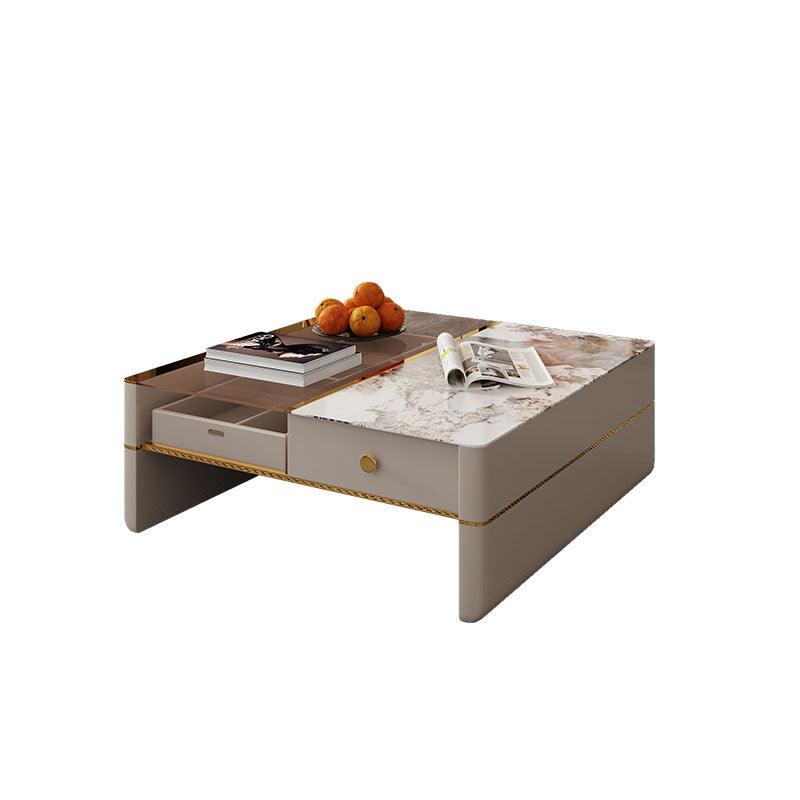 Coz Regid Square Coffee Table With TV Stand - Miola