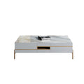 VIda Rectangle Coffee Table Set With TV Stand, Gold Leg - Miola