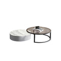 CHI Morden Round Nesting Coffee Table With TV Stand, Black Leg - Miola
