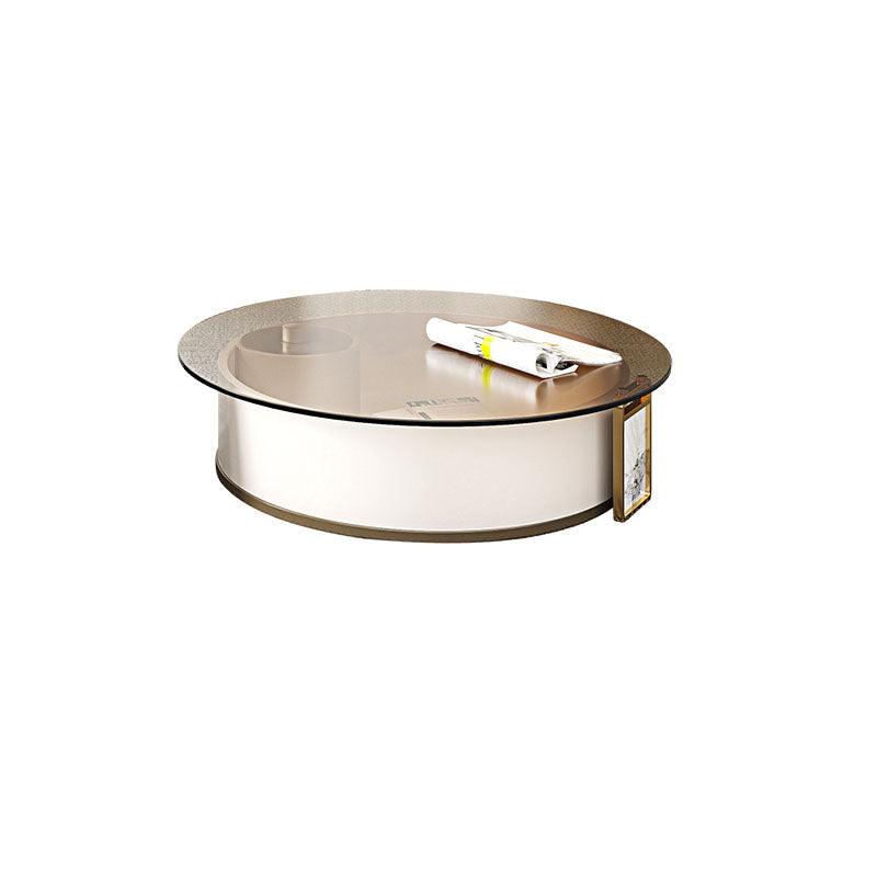 Sogo Round Coffee Table, Rotatable With TV Stand - Miola