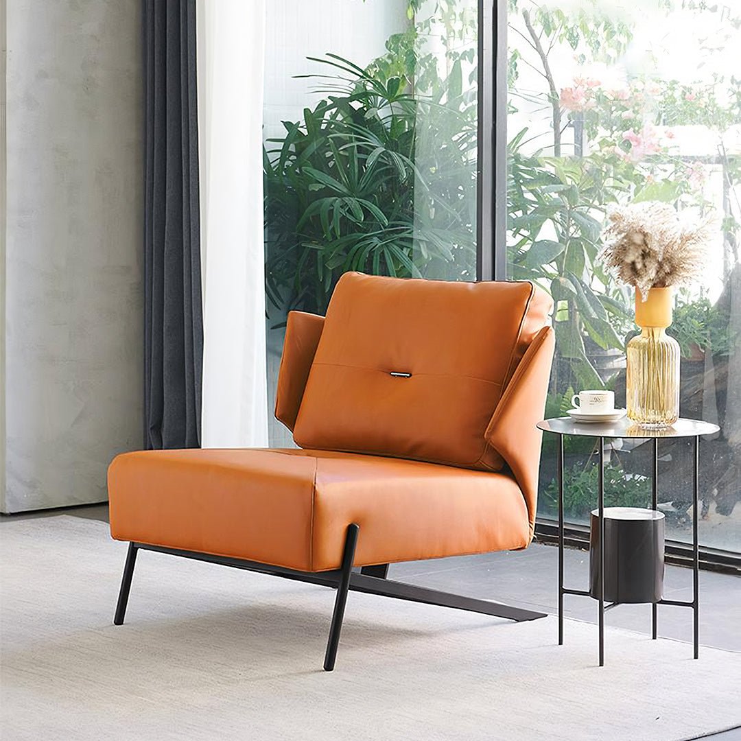 Karpov Tige Accent Leather Chair, Armchair, More Colours - Miola