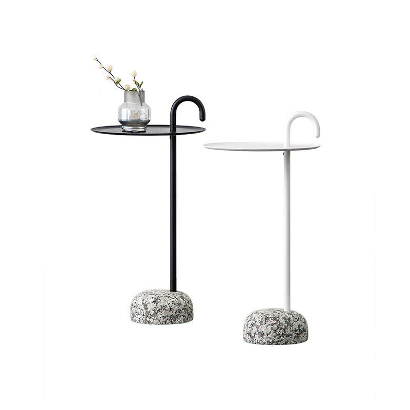Stone Crutch Side Table, Black - Miola