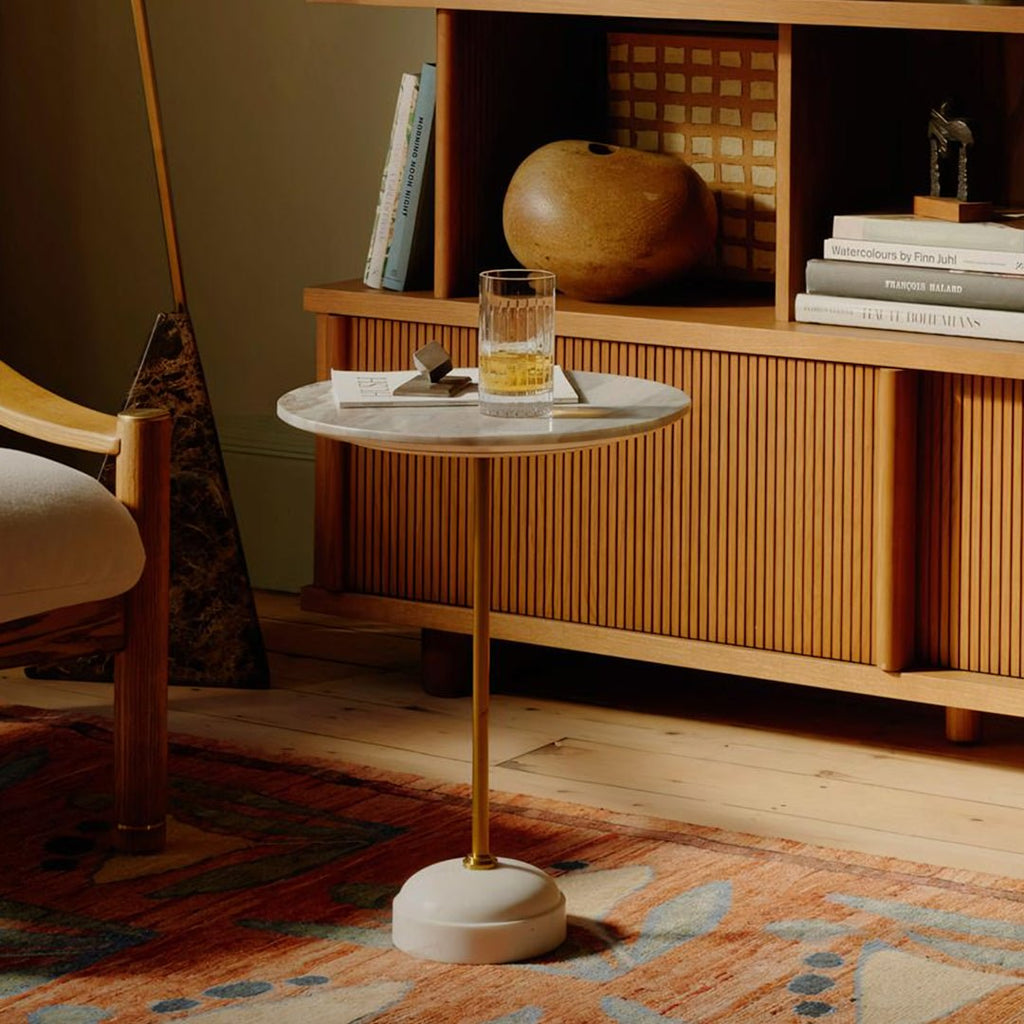 Cameron Side Table, Marble - Miola
