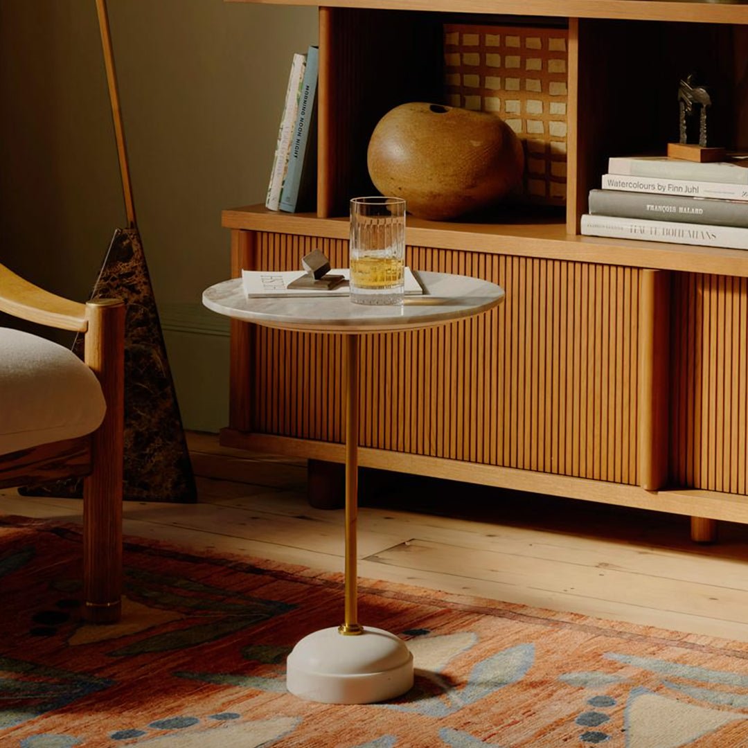 Cameron Side Table, Marble - Miola