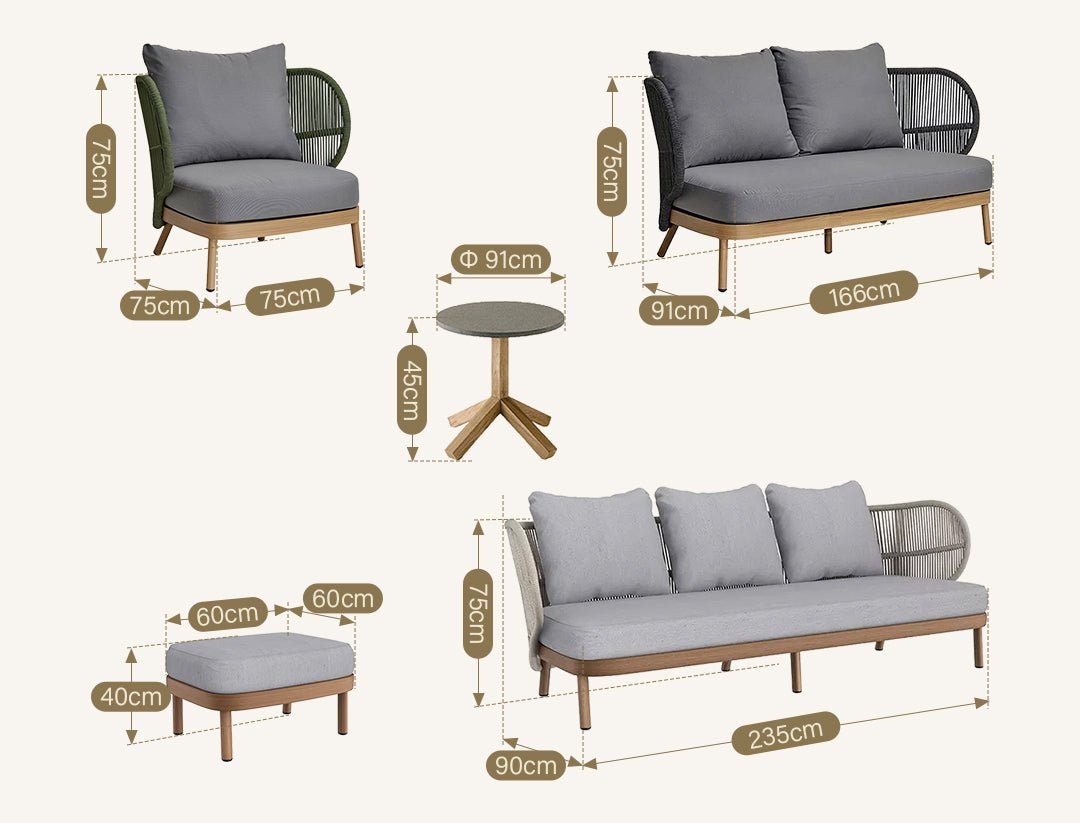 Temescal Armchair, Outdoor Furniture - Miola