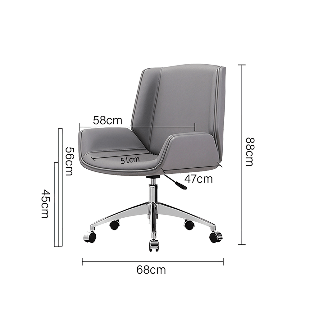 Potiki Office Chair, Low Back - Miola