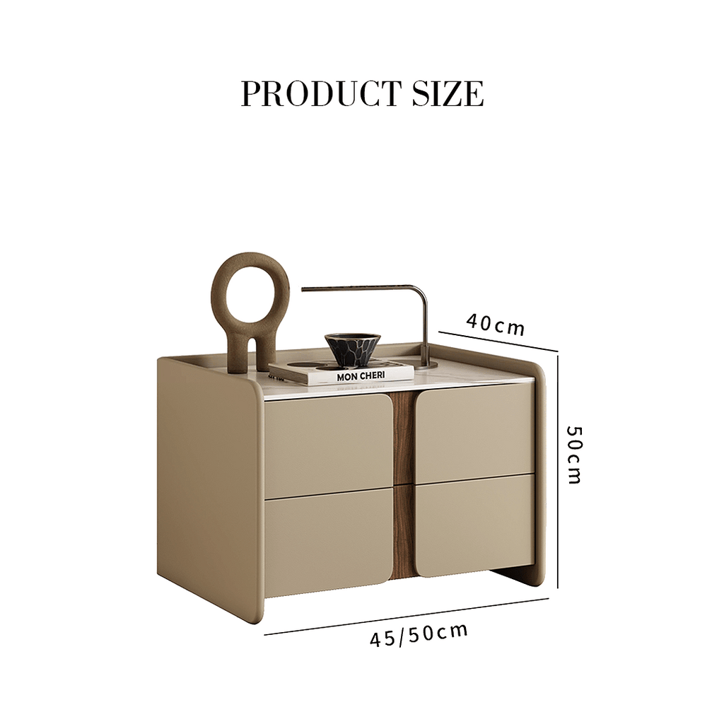 Noa Antique Bedside Table - Miola