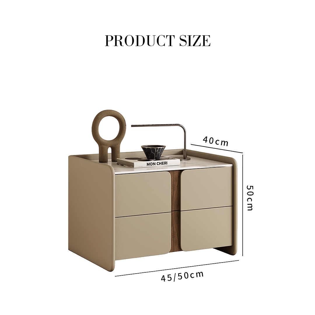 Noa Antique Bedside Table - Miola