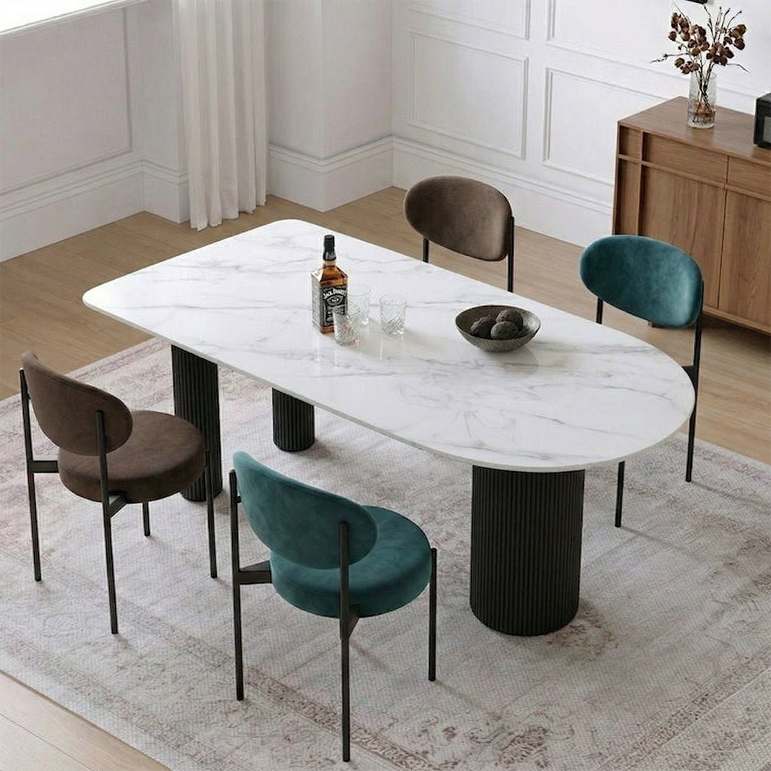 La Plainville Dining Table, White - Miola