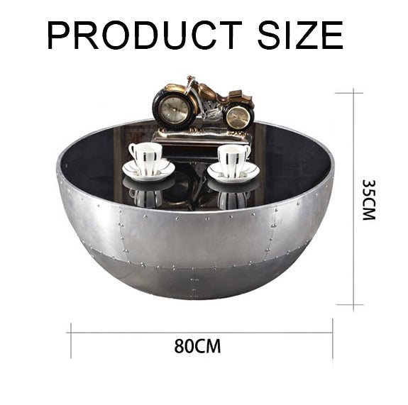 V2 Aviator Round Coffee Table - Miola