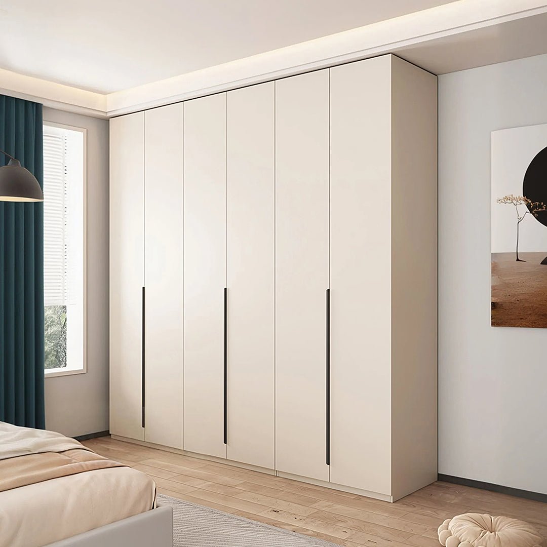 Petrov Wooden Wardrobe, Cream - Miola
