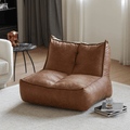 Nalany Lazybag style Bean Bag, Leathaire - Miola