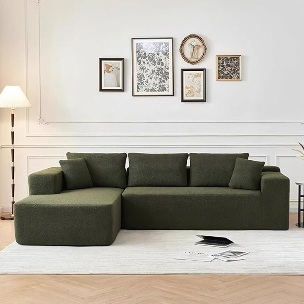 Ortega Modular Sofa Bed, Three Seater Corner Sofa Bed, Boucle - Miola