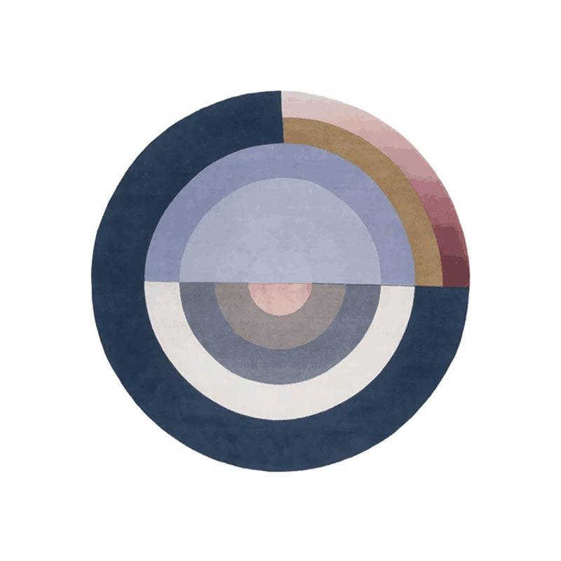 Halo Round Wool Rug, Various Shapes Available - Miola
