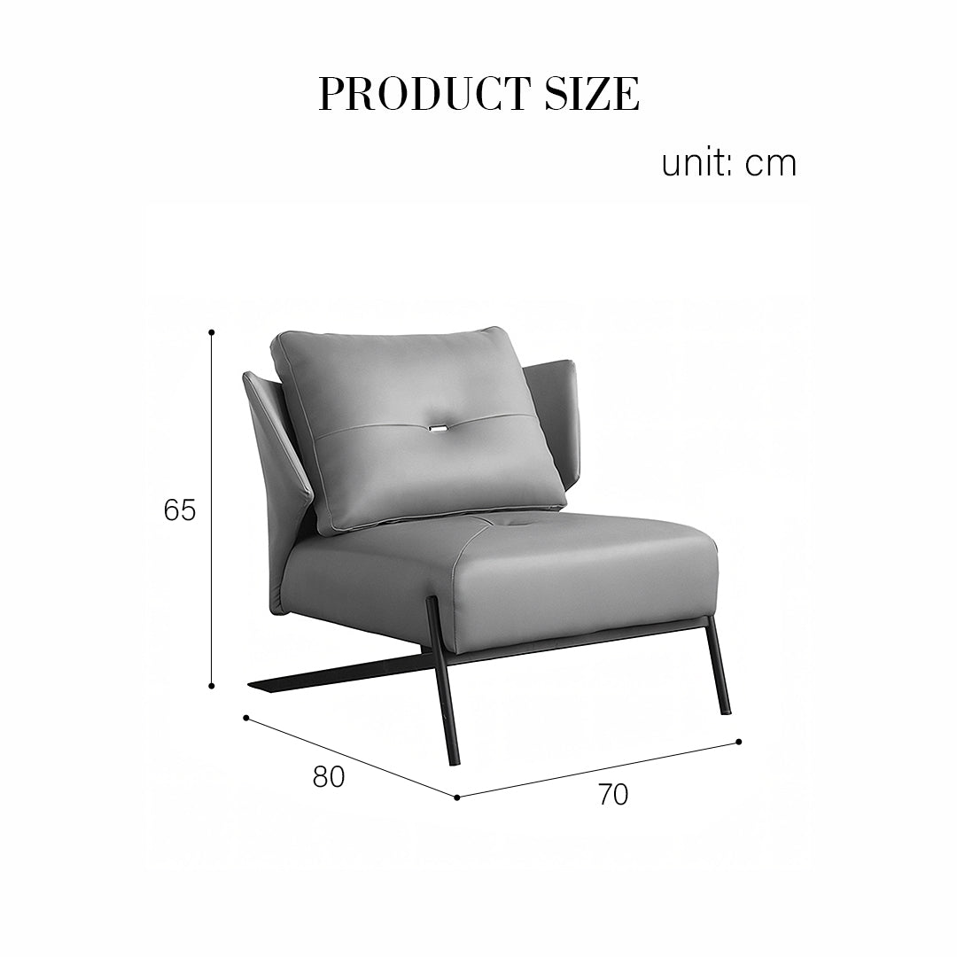 Karpov Tige Accent Leather Chair, Armchair, More Colours - Miola