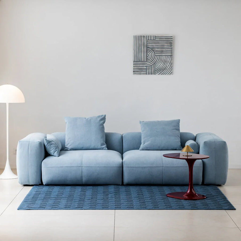 Gagnon Modular Sofa, Two Seater Sofa, Blue - Miola