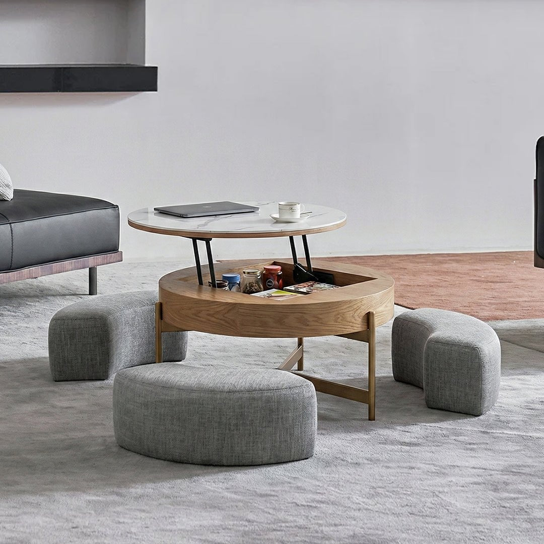 Josiah Round Lift - Top Coffee Table - Miola
