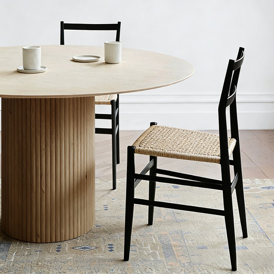 Ivar Round Dining Table, Oak Or Walnut - Miola