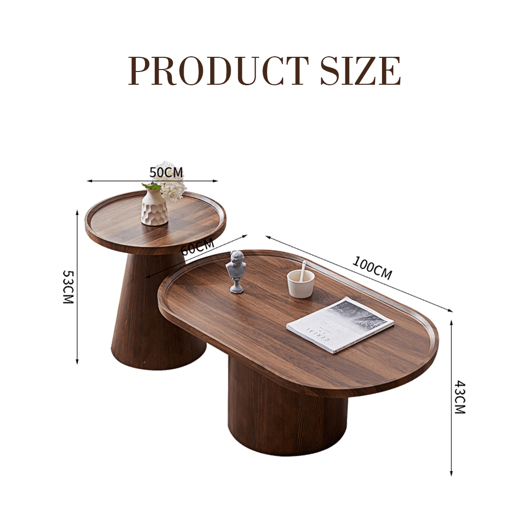 Osric Mid Century Coffee Table Set - Miola