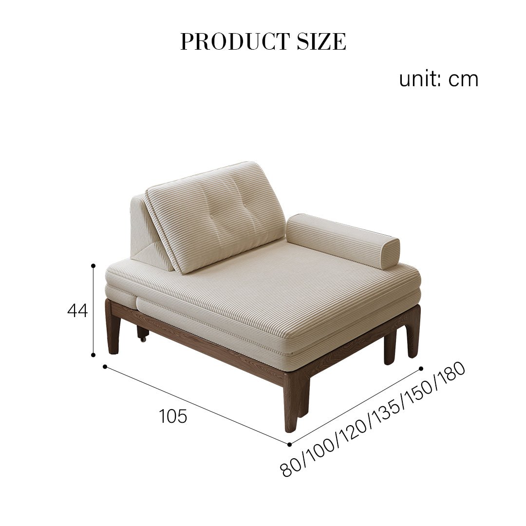 Ilyas Single Sofa Chair, Sofa Chair, Corduroy - Miola
