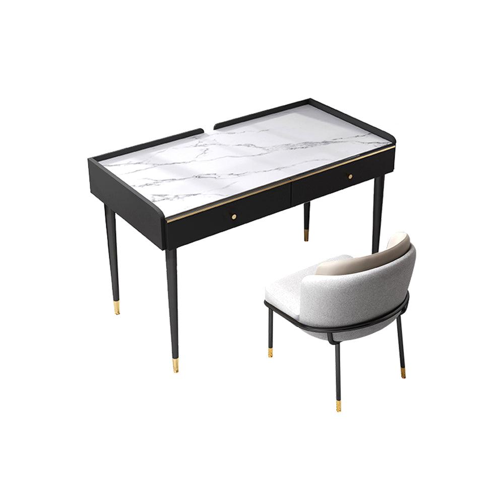 Bodden Office Desk, Sintered Stone - Miola