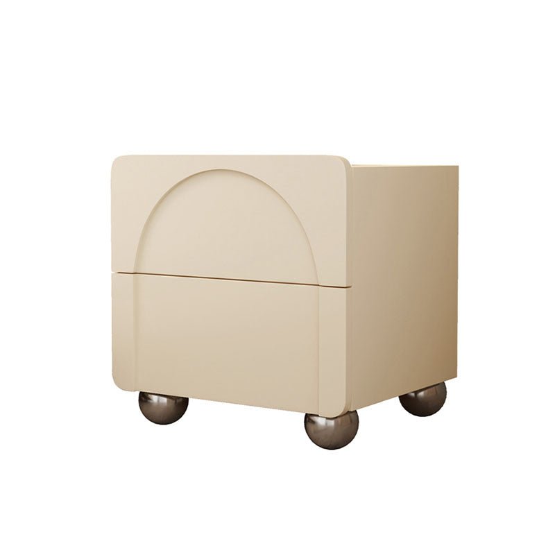 Niomi Bedside Table, Cream - Miola