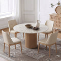 Sienna Round Dining Table, Premium Terrazzo And Wood Base - Miola