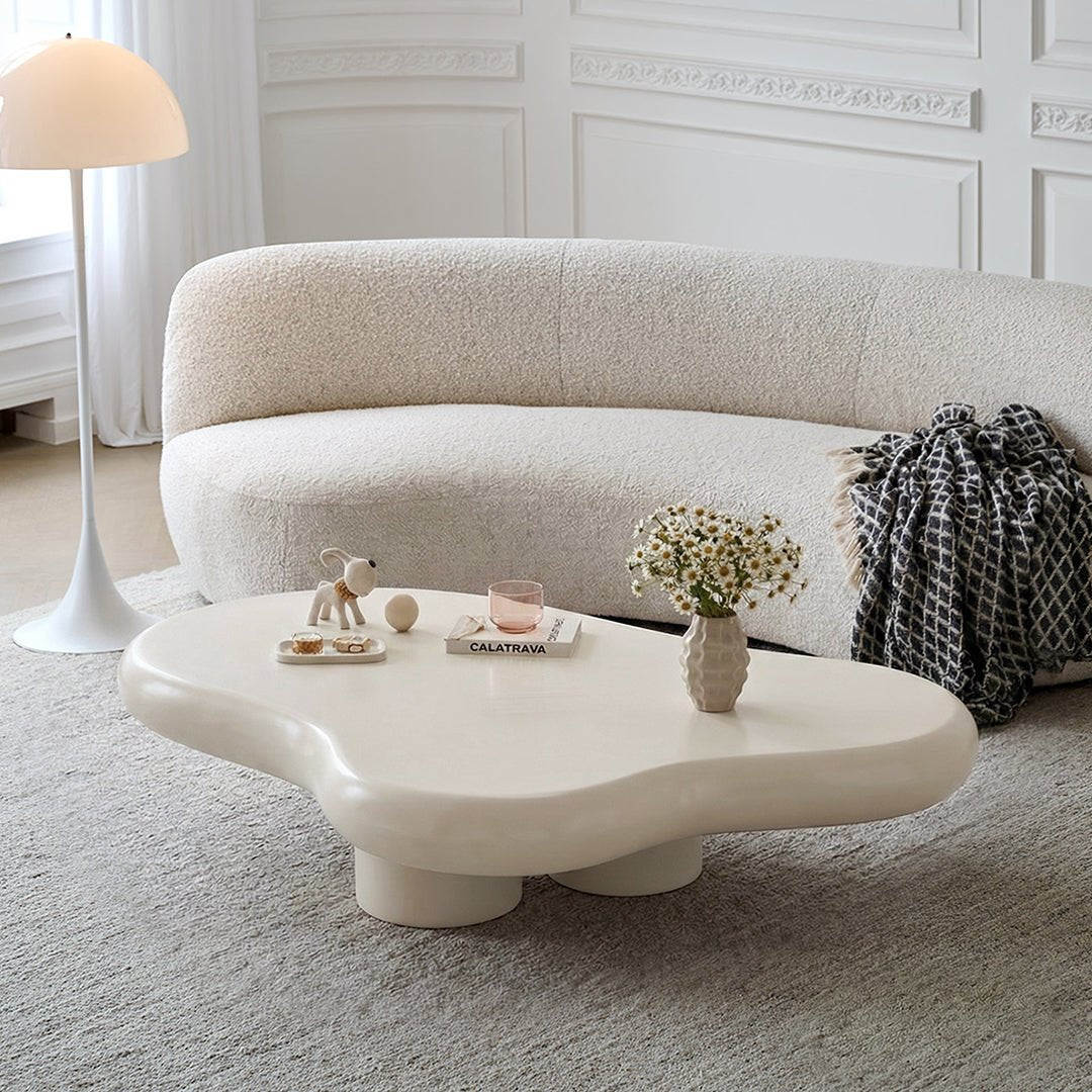 Quintus Coffee Table, Cream - Miola