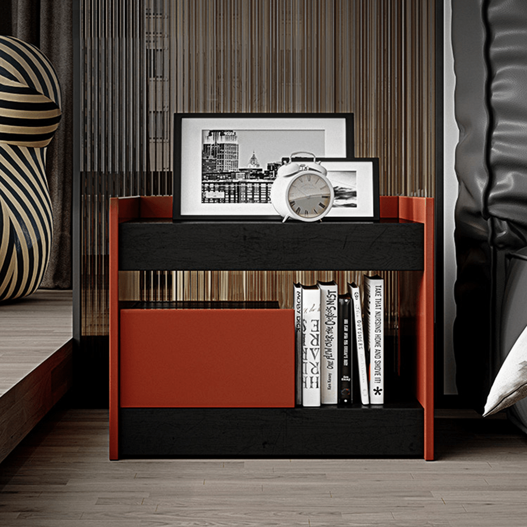 Isolde Wooden Bedside Table - Miola
